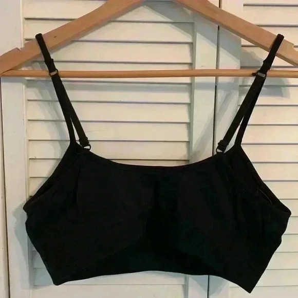 ATHLETA Renew Sports Bra A-C Black Womens Large Adjustable Straps Removable Pads - Picture 6 of 6